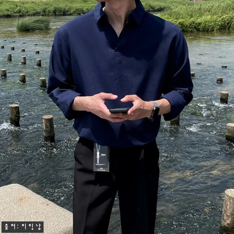 1+1 남자 프랭클린 여름 린넨 반오픈 카라 셔츠, 여름 데일리룩으로 눈여겨볼 이슈템 19 1+1 남자 프랭클린 여름 린넨 반오 관련 이미지 7