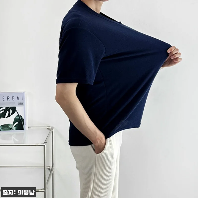 1+1 남자 캠프 여름 오버핏 얇은 아이스 쿨 반팔 니트, 3만원대 여름 코디 이슈템 체크 19 1+1 남자 캠프 여름 오버핏 얇은 관련 이미지 7