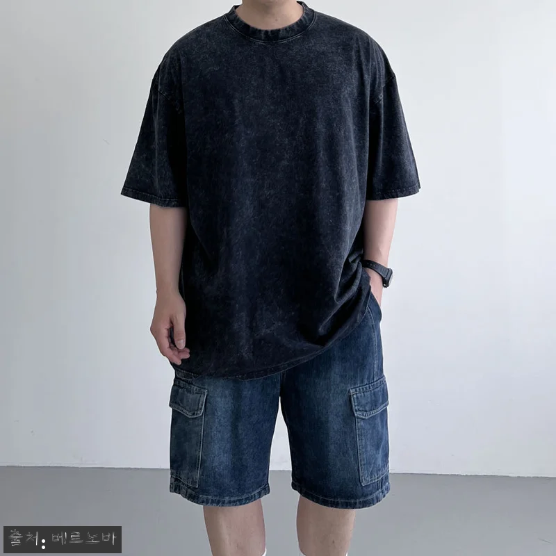 피그먼트반팔 두꺼운반팔티 10수반팔, 여름 데일리룩으로 눈여겨볼 빈티지 오버핏 티셔츠 20 피그먼트반팔 두꺼운반팔티 10수반팔, 관련 이미지 9