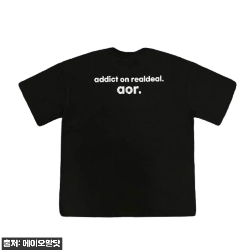 aor. 베이직 반팔티 블랙 빅사이즈 관련 이미지 9