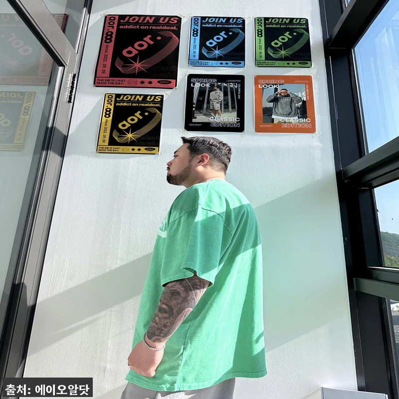 아이스 피그먼트 박스핏 반팔티 6CO 관련 이미지 9
