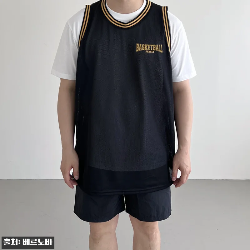 남자 매쉬져지 NBA 나시 티, 여름 레이어드용으로 눈여겨볼 오버핏 이슈템 20 남자 매쉬져지 NBA 나시 티, 여름 관련 이미지 9