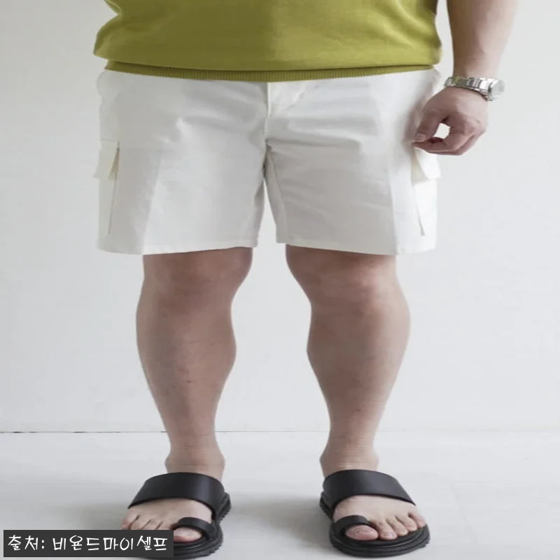 남자 린넨 하프 밴딩 카고 반바지 5 관련 이미지 10