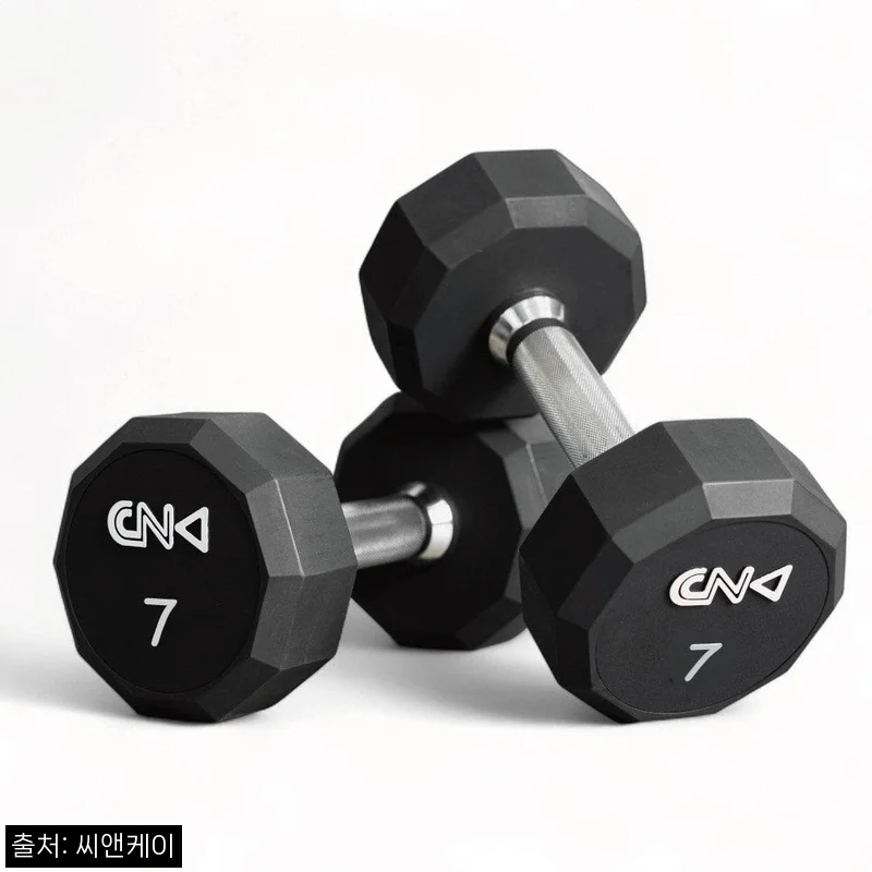 CNK 우레탄 10각 아령 7kg 2개, 집에서 꾸준히 운동하기 위한 홈트 이슈템 체크