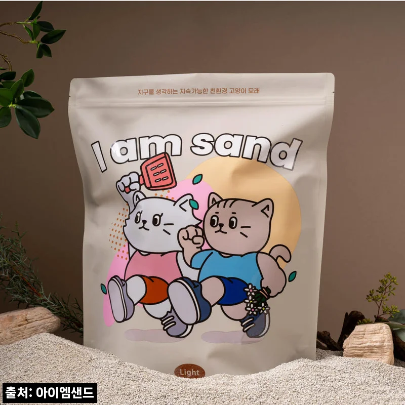 아이엠샌드 라이트 벤토나이트 9kg 2개, 먼지 걱정 줄인 18kg 고양이모래 구매 체크 후기