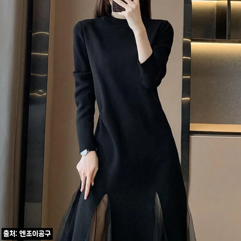 무인도의디바 김효진 윤란주 원피스, 블랙 겨울원피스 30% 할인으로 체크한 구매 포인트