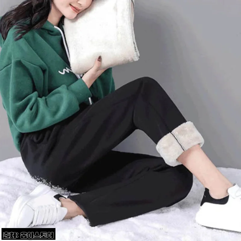 19,500원 겨울 와이드 팬츠, L-4XL 여자 융털 기모 보온 바지 구매 전 체크 포인트