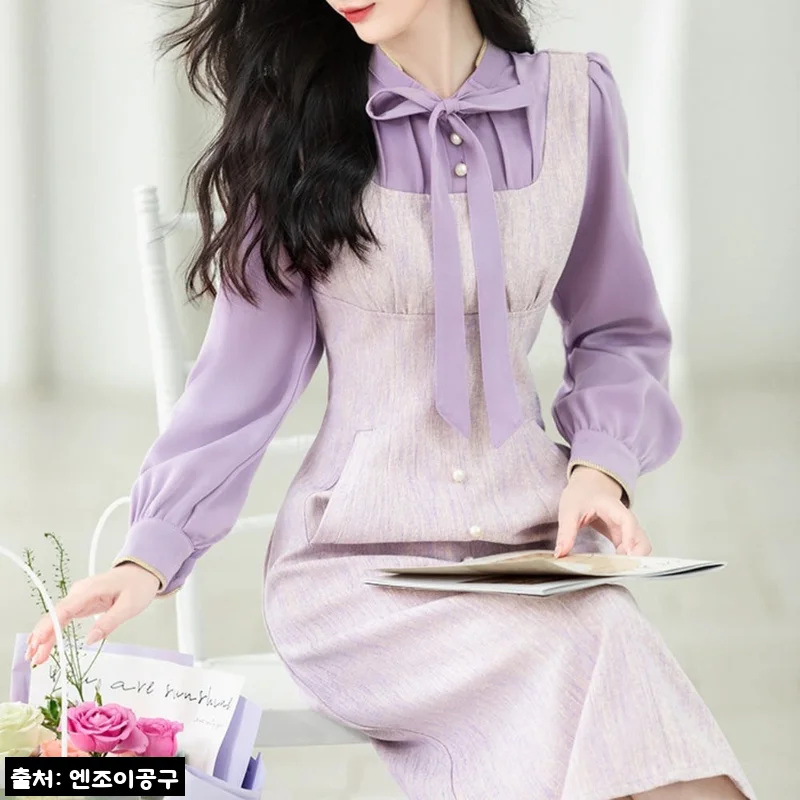 연보라 원피스 마이데몬 도도희 김유정 옷, 라벤더 무드가 눈길 가는 수입의류 구매 체크 후기