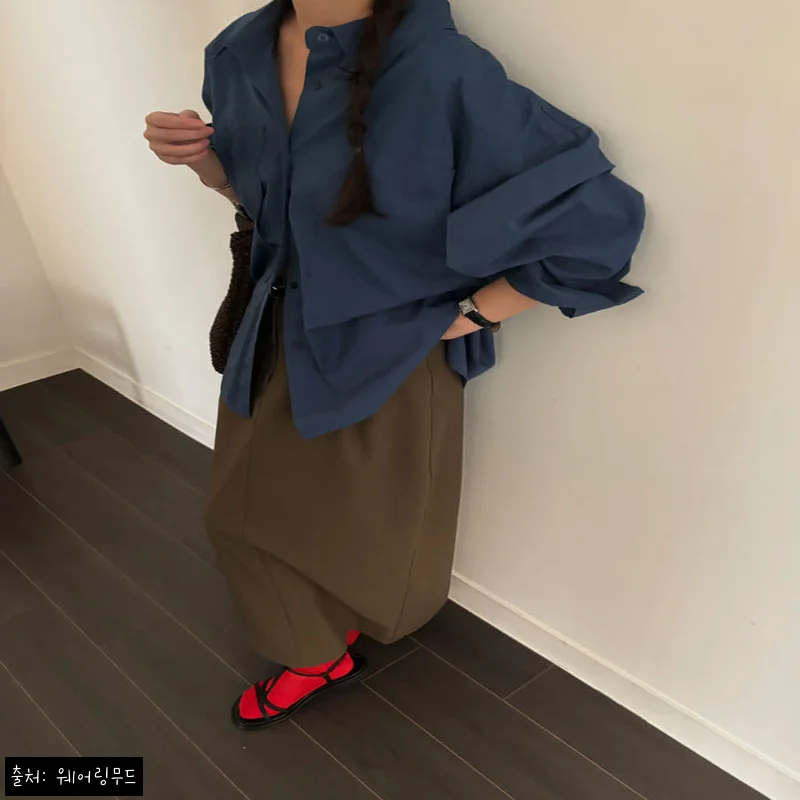 바스켓 레그 셔츠 오버핏 루즈핏 하프 컬러 포인트 카라 남방 자켓, 핑크 옵션 눈여겨볼 이유