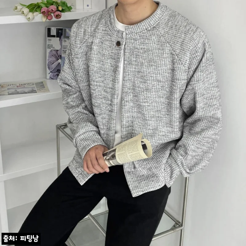 남자 머커 봄 가을 간절기 골지 니트 합포 라운드 가디건, 간절기 아우터로 눈여겨볼 만한 이유