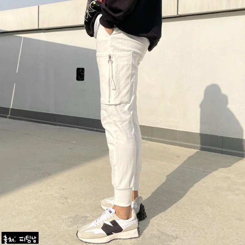남자 브라이연 봄 가을 면 스판 지퍼 카고 조거팬츠, 과하지 않은 스트릿룩 찾을 때 눈여겨볼 이슈템