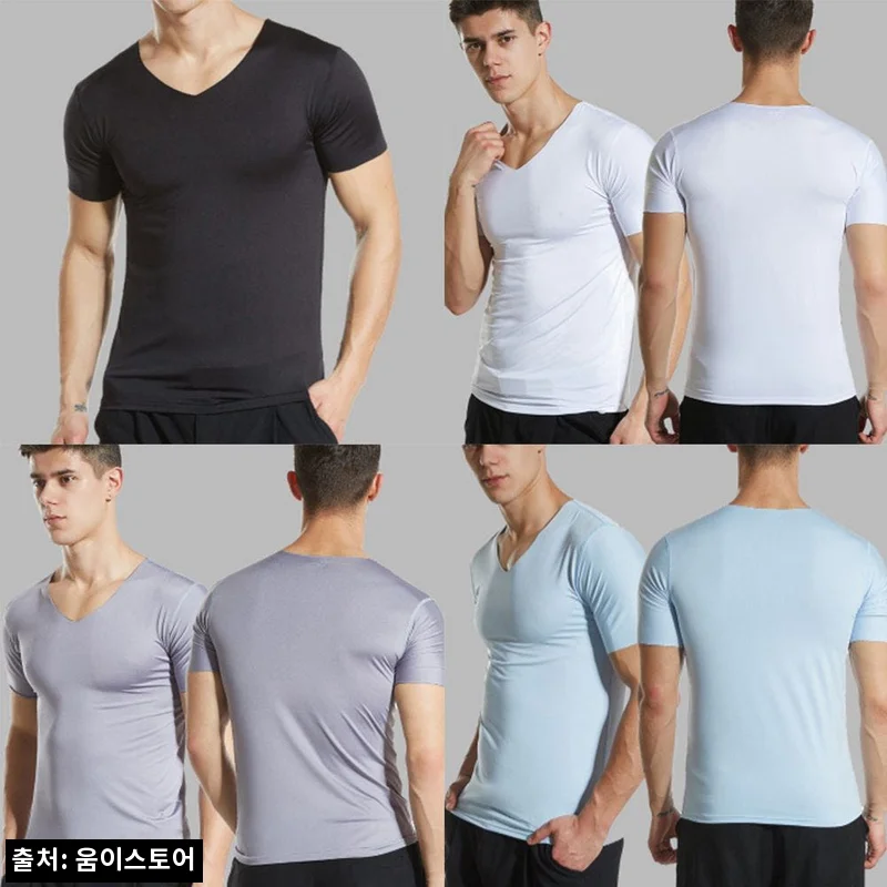 XL-5XL 반팔 티셔츠 여름 시원한 기능성 쿨 티, 빅사이즈 무지 반팔 구매 전 체크 후기