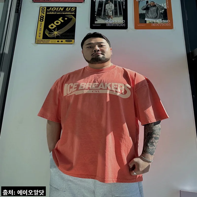 아이스 피그먼트 박스핏 반팔티 6COLOR, 여름 오버핏 코디용으로 체크한 이유