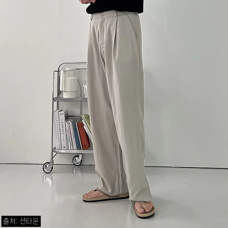 남자와이드팬츠 쿨 밴딩 냉장고바지 남자린넨팬츠, 여름 데일리룩으로 눈여겨볼 이슈템