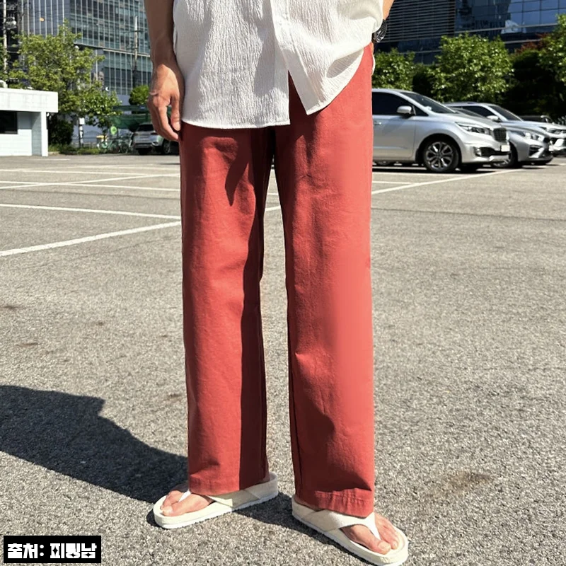 남자 호스머 여름 린넨 바이오 와이드 밴딩팬츠 6컬러, 여름 데일리룩에 더하기 좋은 이슈템 체크