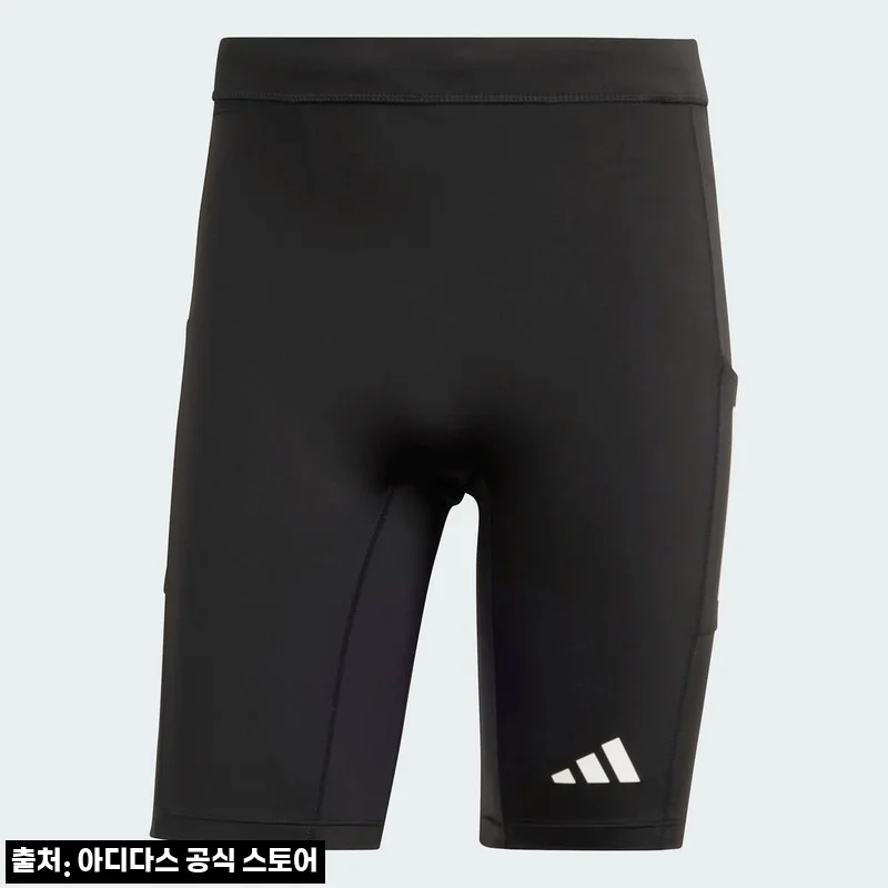 아디다스 Own the Run 숏 타이츠 IK5022, 러닝 대회 준비용으로 눈여겨볼 블랙 러닝웨어