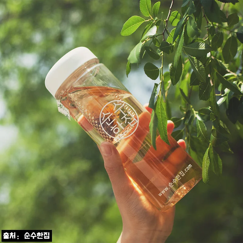 순수한집 트라이탄 패트 티백망 보틀 500ml, 무료배송 4,000원으로 챙기는 휴대용 물병